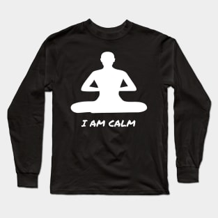 A meditating peaceful man Long Sleeve T-Shirt